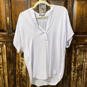 Vince Lilac 100% Silk Blouse S